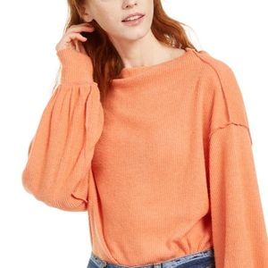 NWOT Free People orange tunic size M.